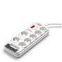 Salicru SPS SAFE 7 Regleta con 7 Tomas de Corriente, Filtro EMI/RFI y Cable 1,8m, Blanco